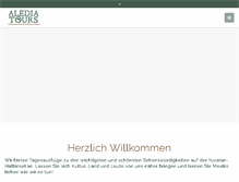Tablet Screenshot of alediatours.com
